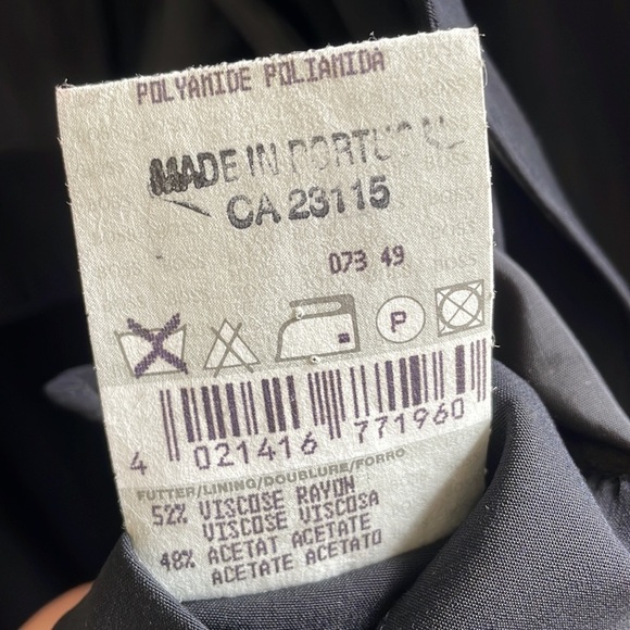 HUGO Boss - Academia Virgin Wool Blend Classic Trench Coat -Starliner BlacKLarge - Picture 15 of 16